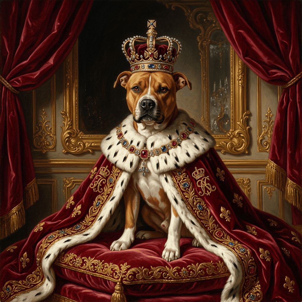 Baroque Royalty pet portrait preview