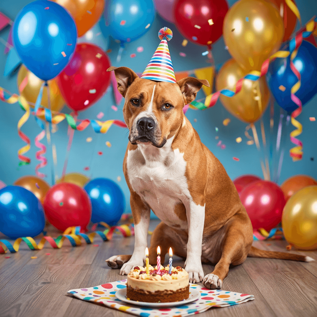 Birthday Party pet portrait preview