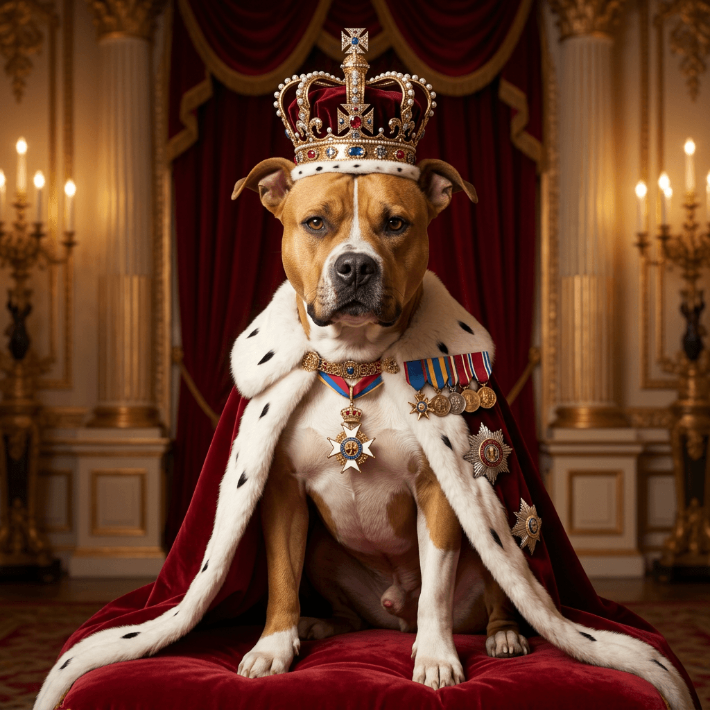 Coronation pet portrait preview