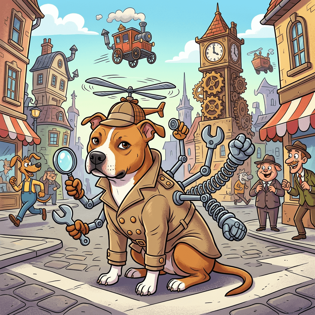 Gizmo Detective pet portrait preview