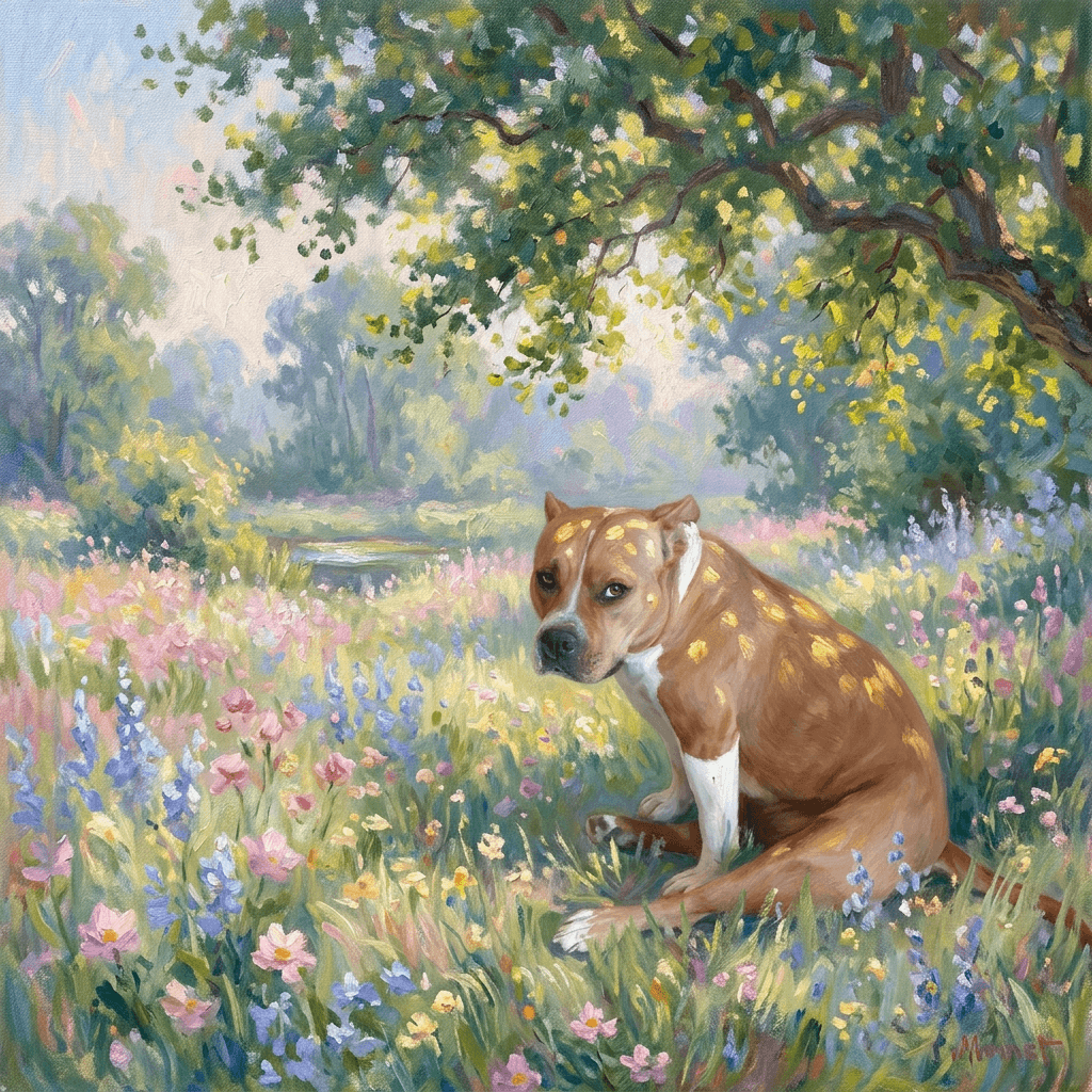 Impressionist pet portrait preview