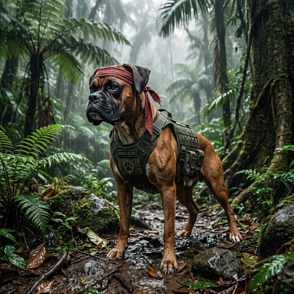 Jungle Guerilla pet portrait preview