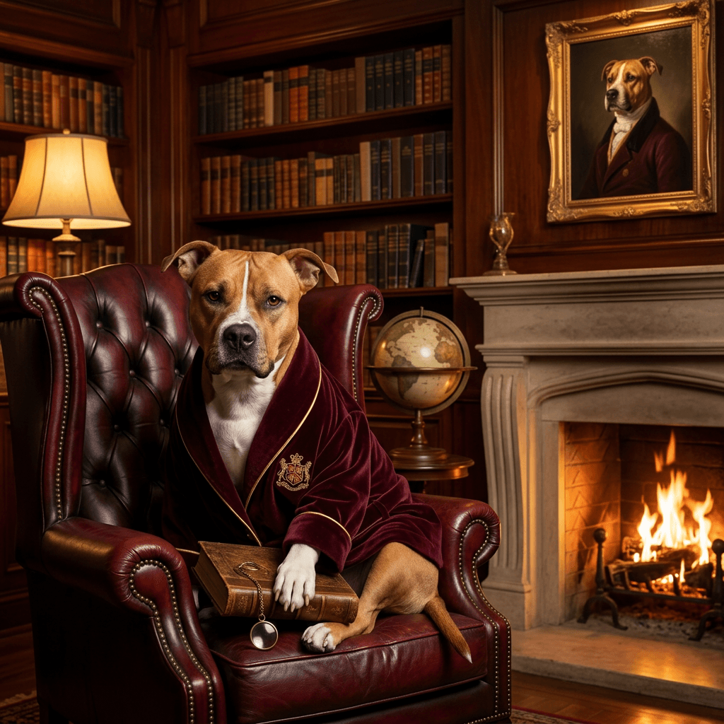 Lord of the Manor pet portrait preview