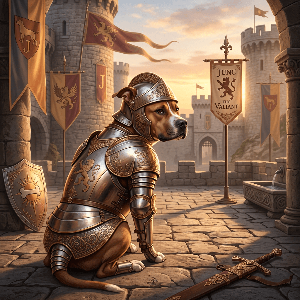 Medieval pet portrait preview