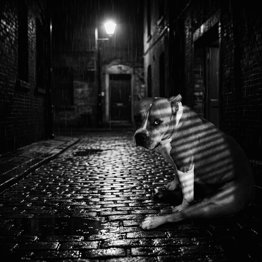 Film Noir pet portrait preview