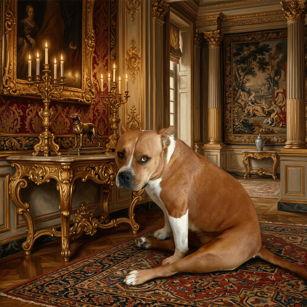 Classical Oil pet portrait preview