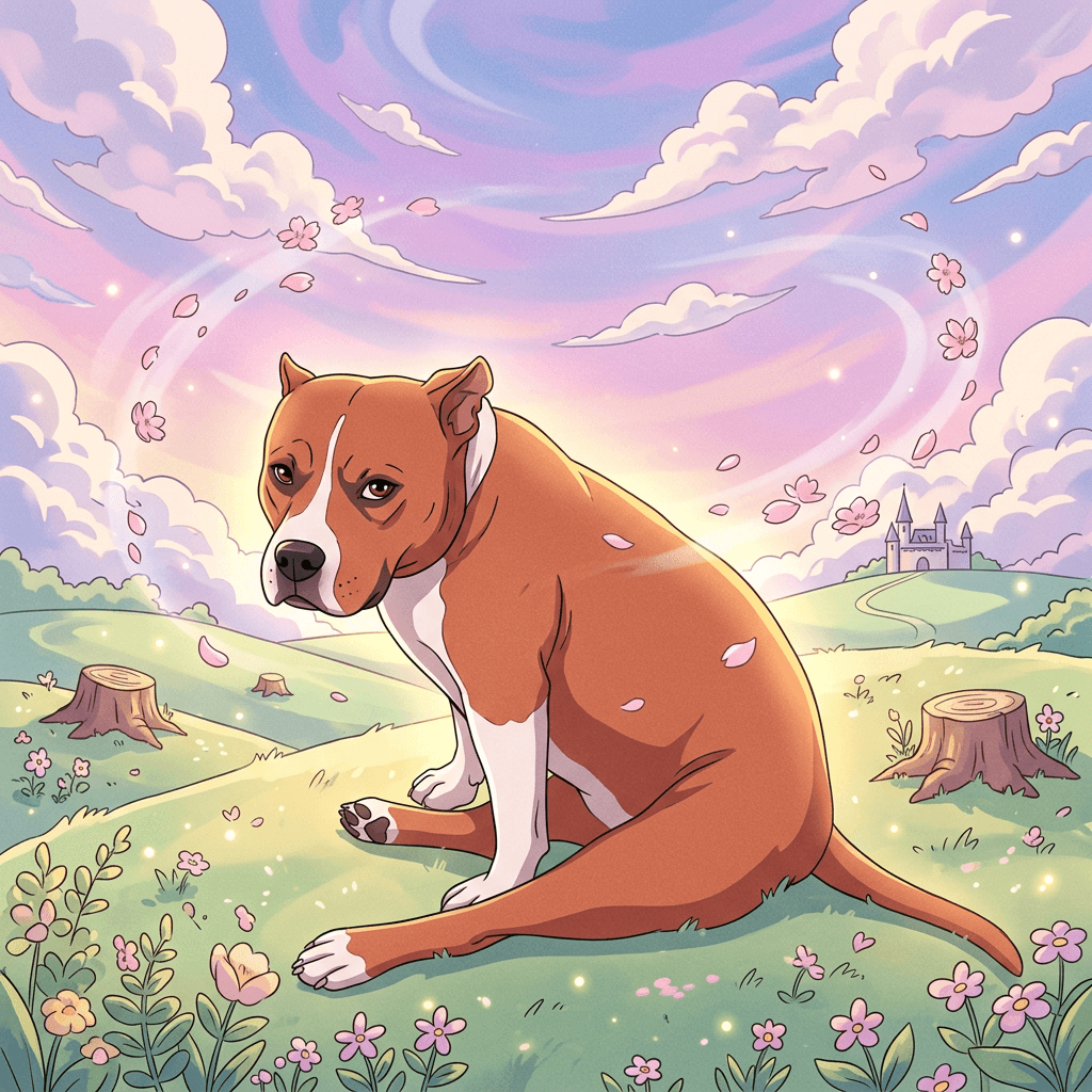90s Retro Anime pet portrait preview