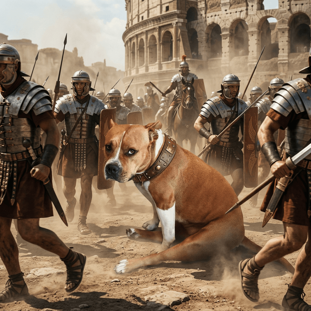Roman Soldier pet portrait preview