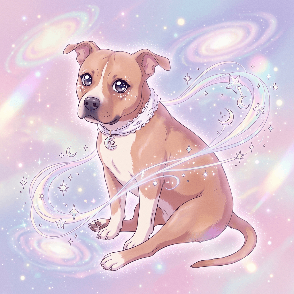 Lunar Magical Girl pet portrait preview