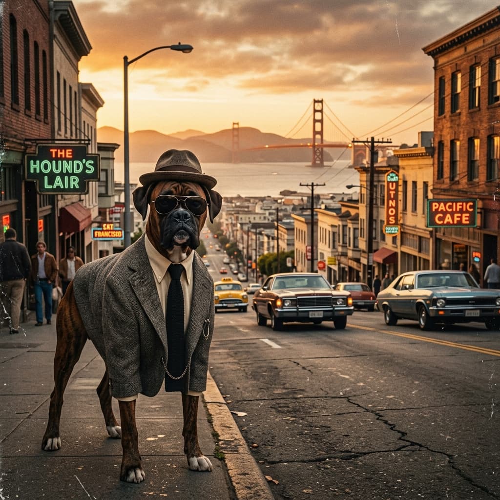 San Francisco Inspector pet portrait preview