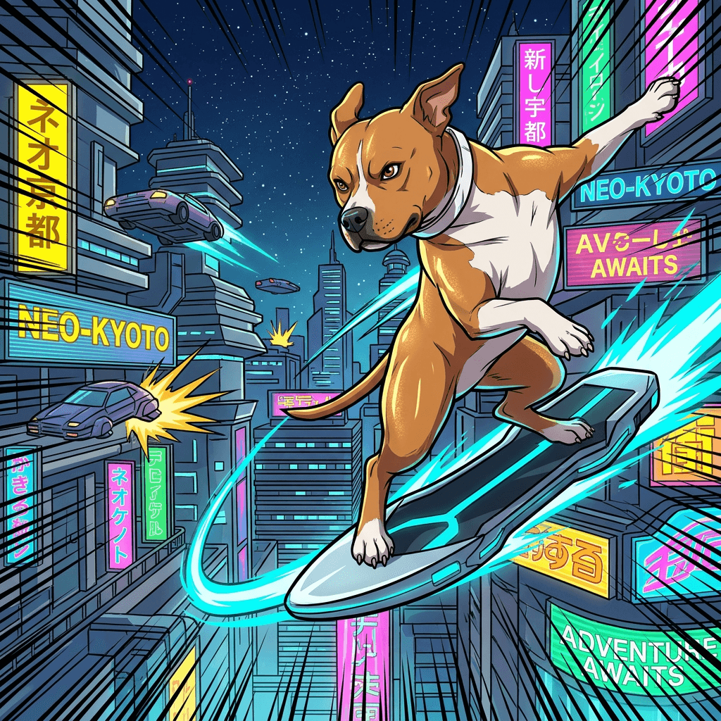 Modern Shonen pet portrait preview