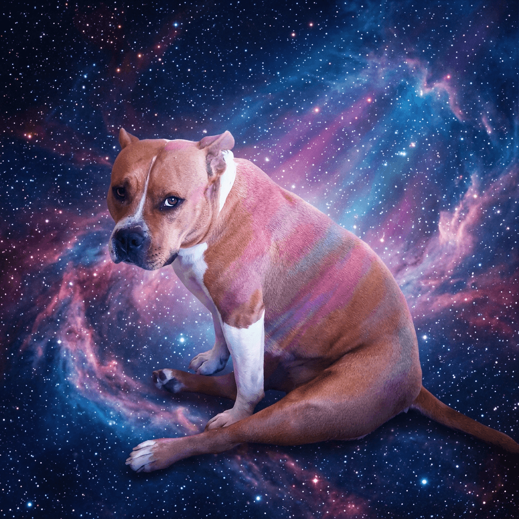 Deep Space pet portrait preview