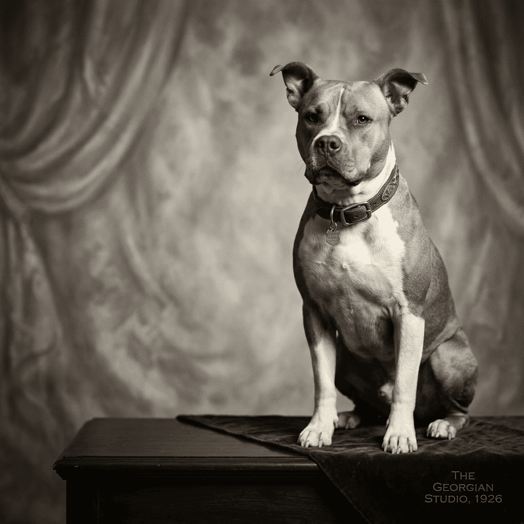 Vintage 1920s pet portrait preview