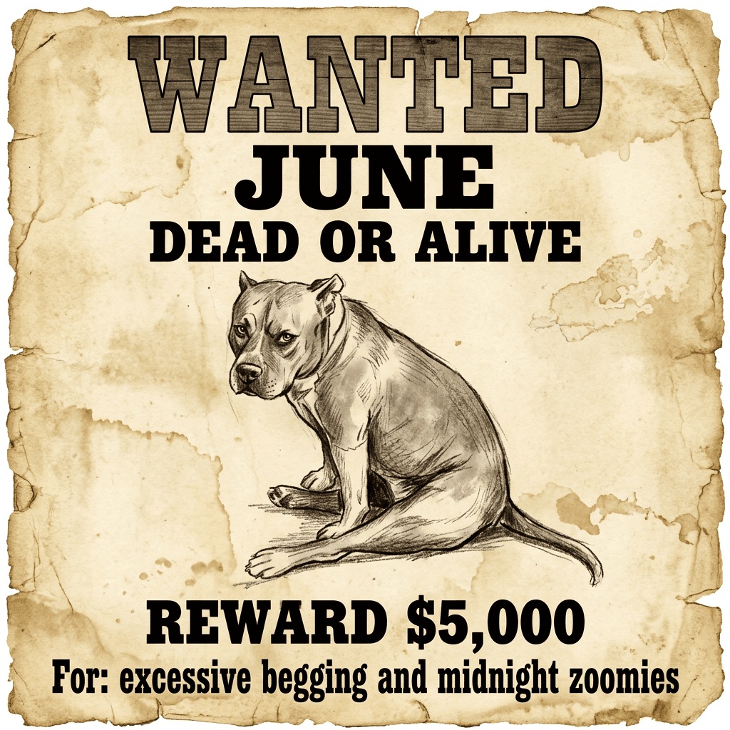 Wanted Poster pet portrait preview