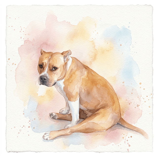 Watercolor pet portrait