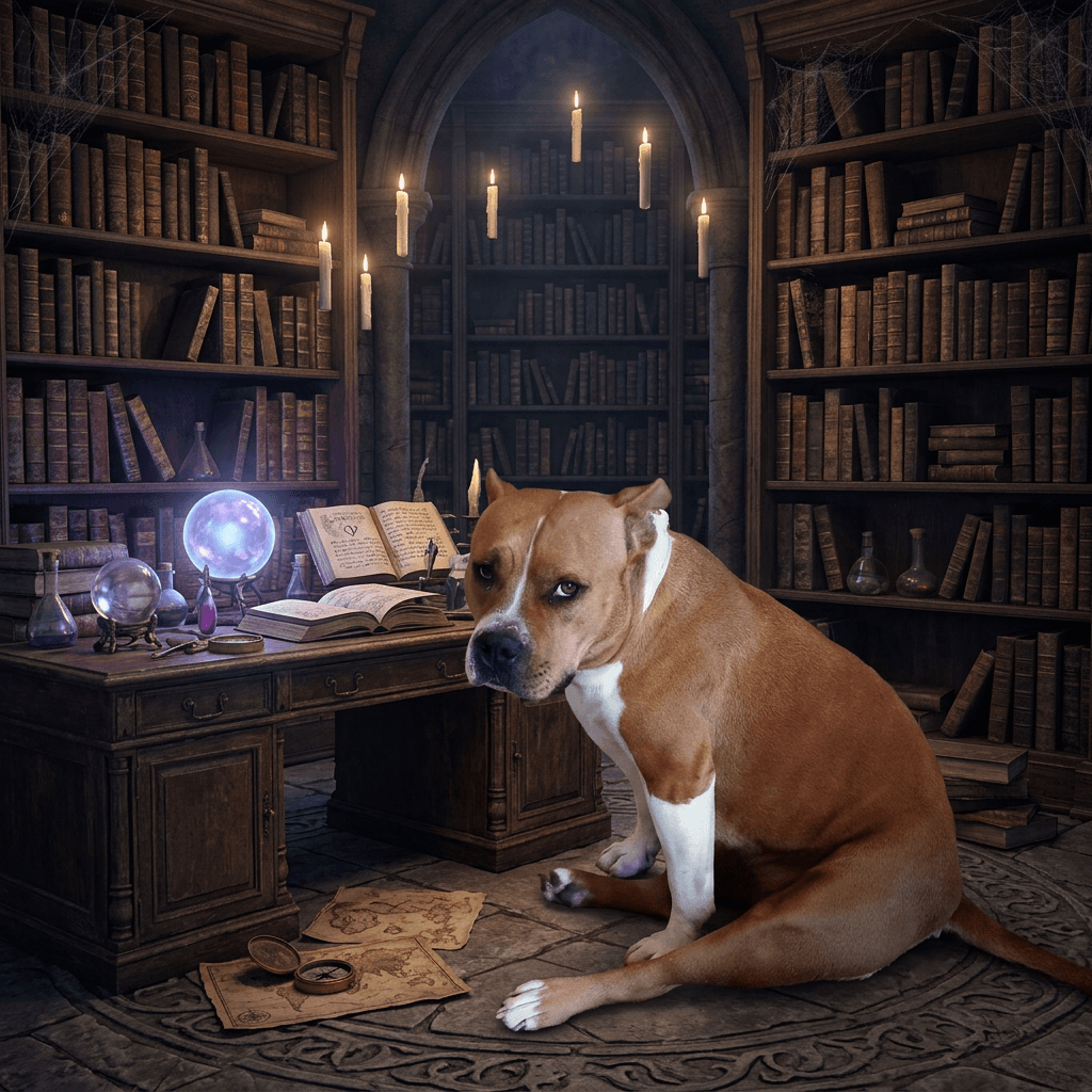 Dark Wizard pet portrait preview